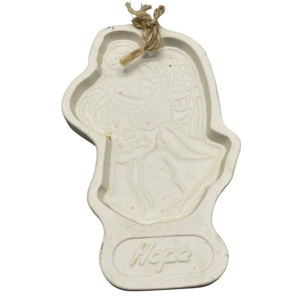 Christmas Longaberger Pottery Cookie Mold Angel Series hope 1994 USA READ